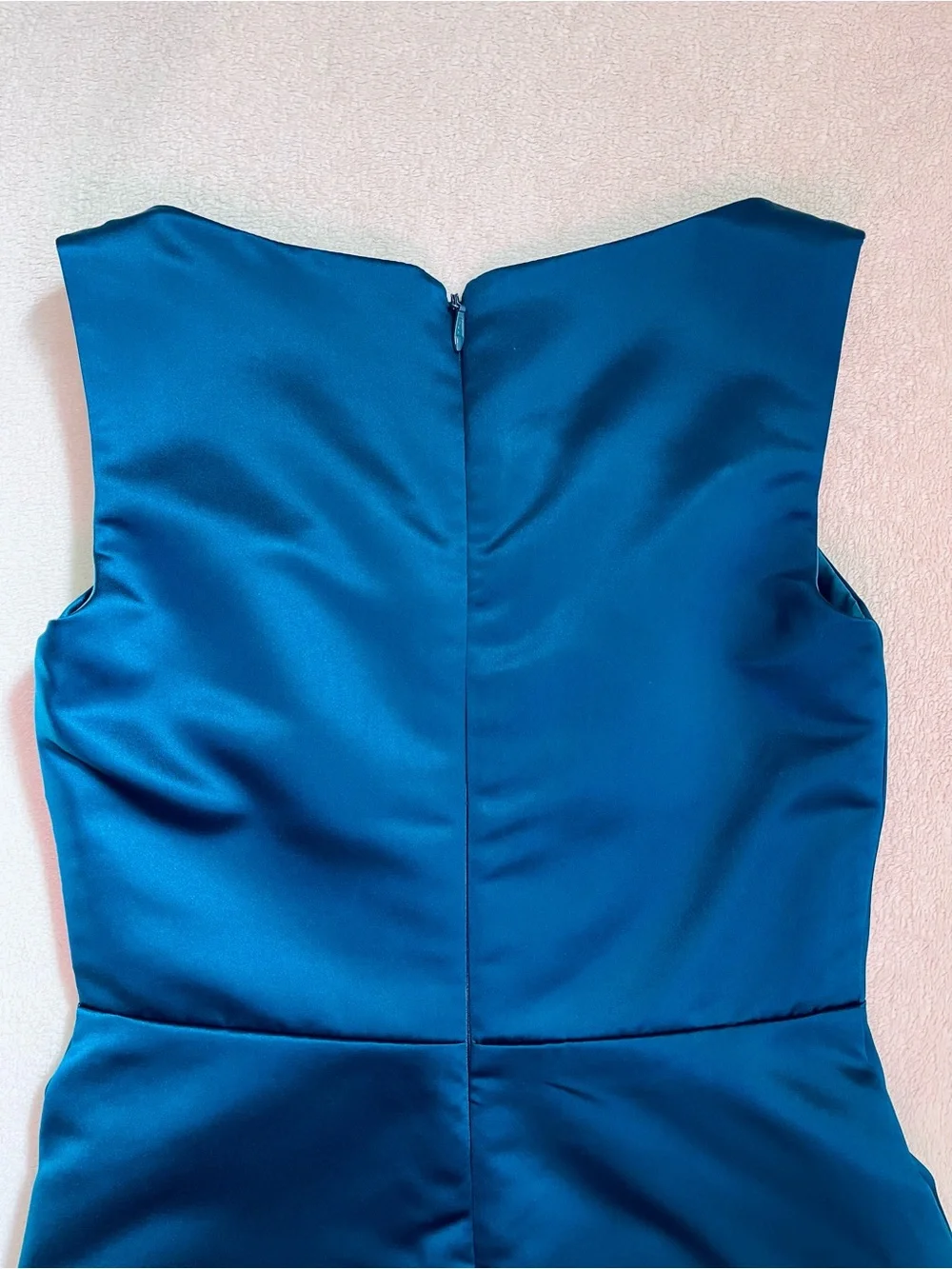Satin Formal Gown, Sleeveless A-Line, Girls, Size 14,Teal